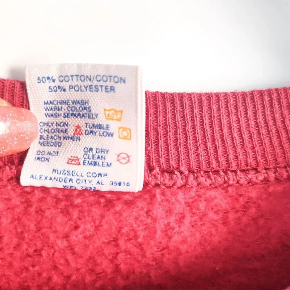 Vintage 90s Y2K Embroidered Cottagecore Sweethearts Candy Valentines Name Hearts